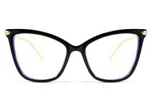 FEISEDY Oversized Cat Eye Glasses Frame Blue Light Blocking Eyewear for Women B2589