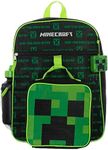 Bioworld Kids Minecraft Backpack 4-Piece Combo School Supplies