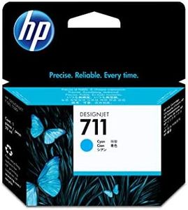 HP HEWCZ130A 711 Cyan Ink Cartridge, Cyan