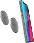 Encased Magnetic Mount-Anywhere iPhone Disks (2 Pack) Designed for MagSafe, Stick On Phone Holder - Great for Car, Home, Office, RV and More (Adhesive Backed / 0.15" Ultra Slim Design)