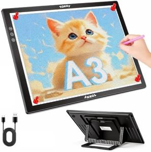 Rechargeable A3 Light Table for Diamond Painting with 8 Adjustable Stand