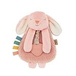 Itzy Ritzy Lovey Including Teether, Textured Ribbons & Dangle Arms, Features Crinkle Sound, Sherpa Fabric and Minky Plush, Bunny