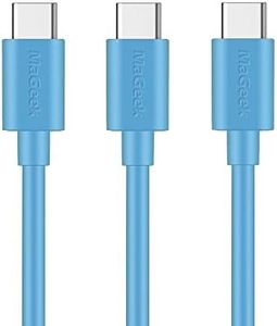 MaGeek (3-Pack)(1.0m) USB Type C to USB 2.0 Cables for Samsung Galaxy S20, S10, S9, S8, S8+, Nexus 6P, LG G6, New MacBook, Google Pixel XL,OnePlus and More (Blue)
