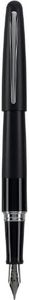 PILOT Metropolitan Collection Fountain Pen, Black Barrel, Classic Design, Medium Nib, Black Ink (91107)