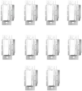 10 Pack Dimmer and Driver Switch in one, AC120V 96W ON/Off Output Voltage: 24V +/-0.5V, UL, FCC, CE Class 2 Driver and dimmer Switch 2 in 1, UL Listed, Class 2 (24V 96W)