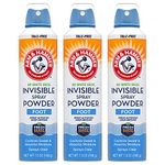 Arm & Hammer Invisible Foot Powder Spray, Clear Talc-Free Foot Odor & Sweat Control, Foot Spray Odor Eliminator Spray, Foot Odor Eliminator For Men & Women, Foot Odor Spray, 7 Oz (3 Pack)