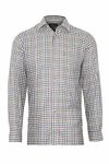 Champion Mens York Country Style Casual Long Sleeved Shirt Olive-Tan X-Large