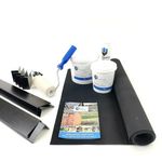 SkyGuard Rubber Roof Kit For Garden Rooms & Outbuildings, EPDM Membrane Trims & Adhesives - Longer Lasting Alternative to Roofing Felt for Sheds (2.1m x 3.0m)