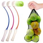 46cm Long Dog Ball Launcher for Dogs with 10 DOG BALLS Dog Toys Dog Ball Thrower Tennis Balls for Dogs Strong Grip Pick Up Throw