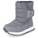 JAN & JUL Kids Slip & Water Resistant Tall Winter Boots (Heather Grey, US Size 9)