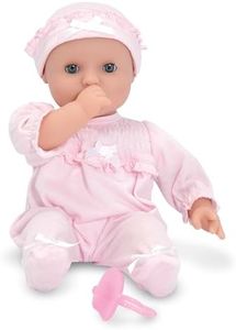 Melissa & Doug Mine to Love Jenna 12" Soft Body Baby Doll With Romper, Washable Doll Accessories, First Baby Dolls For Toddlers 18 Months And Up