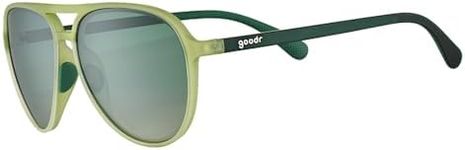 goodr Buzzed On The Tower Polarized Aviator Sunglasses Large Sized (Mach G)