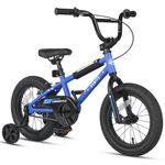 cubsala 14 Inch Little Kids Bike BMX Style Bicycle with Training Wheels Coaster & Rear V Brake for 3 4 5 Years Old Boys Girls, Blue