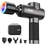 RENPHO Thermacool Massage Gun Deep Tissue with Heat and Cold Head, Handheld Muscle Massager with Carry Case, Body Masajeadorfor Home Office Workout, Black