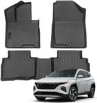 Auxko All Weather Floor Mats Fit for 2025 2024-2022 Hyundai Tucson Hybrid(Not Plug in) TPE Liners All Season Guard Odorless Anti-Slip Floor Mats