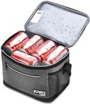 Kato Tirrinia 7.8L Cool Bag Insulated Lunch Bag, Leak Proof Lunch Box Mens Lunch Bag for Work/Picnic/Beach, Water-Resistant Insulated Cooler Bag, Dark Grey