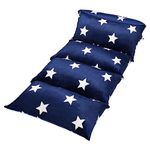 Butterfly Craze Floor Pillow Case, Mattress Bed Lounger Cover, Star Navy, Queen, Cozy Seating Solution for Kids & Adults, Recliner Cushion, Perfect For Reading, TV Time, Sleepovers, & Toddler Nap Mat