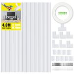 KOOLPUG Cable Tidy, Cable Trunking, Longer Cable Channel, Self Adhesive Wire Trunking Kit, Wire Tidy for Wall, White Trunking for TV Cables, Perfect Cable Management Trunking for Under Desk Office