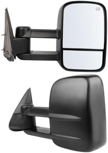 ECCPP Towing Mirrors For Chevy For Silverado For Tahoe For Suburban For GMC For Sierra For Yukon Xl Black Power Heated Towing Side Mirrors 2000 2001 2002