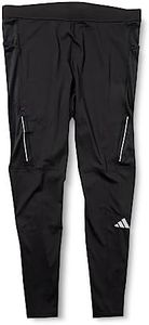 Adidas BW183 Men's Running Sports Tights, Down The Run Tights, Black (HM8444), L