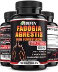 Fadogia Agrestis Extract with Turkestanica for Men 9000mg - 3 Months Supply - Fadogia Agrestis Extract Supplement and Powder Complex Pills