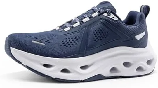 NORTIV 8 Men's Comfortable Walking Running Tennis Shoes MovePropel Athletic Gym Workout Jogging Cross Training Fashion Sneakers,Size 9.5,Dark Blue,SNWS247M