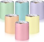 TaoBary 6 Rolls 98.4 ft Colorful Borders for Bulletin Board, Scalloped Trim Fall Bulletin Board Decorations for Autumn Thanksgiving Classroom Decor (Pastel Color)