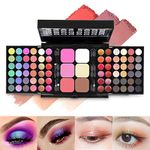 Hotrose 78 Colors Cosmetic Make up Palette Set Kit Combination with Eyeshadows,Lip Gloss Blusher Concealer Highlight powder,All-in-One Makeup Kit with Mirror