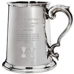 I LUV LTD 1 Pint Tankard for Glasgow RANGERS FC Scottish Division One & Premiership Titles Pewter Beer Mug Football Fan Trophies Memorabilia Mens Birthday Gifts