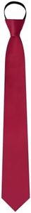Luckyvestir Womens Ties, Pre-Tied Adjustable Zipper Ties, 2.75" Solid Color Womens Neckties for Uniforms, School, Graduation