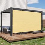 SANDEGOO Sun Shade Sail Rectangle,95% UV Block 185 g/m² Heavy Duty Shade Cloth,Wind -Proof Sun-Proof Sunshade Canopy Over 3 Years Used Outdoor