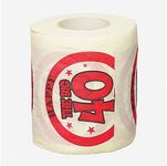 Forum Novelties 72105 40 Birthday Toilet Paper, Red, One Size