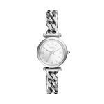 Fossil Watch for Women Carlie, Quartz Movement, 29 mm Silver Stainless Steel Case with a Stainless Steel Strap, ES4432