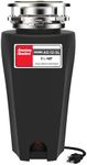 American Standard 10-US-AS-12-SL Garbage Disposer, 1.25 HP Slim, Black