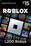 Roblox Digital Gift Code for 1,200 Robux [Redeem Worldwide - Includes Exclusive Virtual Item] [Online Game Code]