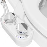 Clear Rear Bidet Attachment for Toilet - Self-Cleaning Dual Nozzle Bidet Toilet Seat with Adjustable Water Pressure - Easy Installation - Hygienic Toilet Accessories - FSA bidet HSA bidet