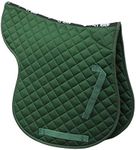 Rhinegold Cotton Quilted Numnah - Full - Green