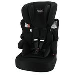 Nania BELINE Child car seat, Group 1/2/3 (9-36kg) - Made in France - Height Adjustable headrest (Beline Black)