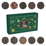 VAHDAM, Assorted Black Tea Loose Leaf Tea Sampler (10 Flavors, 50 Servings) Gluten Free, Non GMO - Coffee Replacement | Tea Variety Pack, Gifts For Him/Her | Gifts for Women & Men, Tea Set