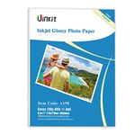 Uinkit Thick Photo Paper 100 Sheets Heavyweight Glossy Cardstock Photo Paper 8.5x11 Inches 69LB 260Gsm for Inkjet Printer