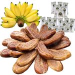 Organic Sun Dried Whole Bananas - Value Pack 21 OZ - No Sugar Added - Individually Wrapped