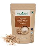 Neuherbs Organic Safed Musli Root Powder | Ayurvedic Support for Vitality & Performance | Herbal Supplement | Strength & Stamina Booster | Certified Organic -100g