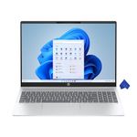 HP OmniBook 5 16" Touchscreen WUXGA Laptop - Intel Core Ultra 7 255U, 16GB RAM, 1TB SSD, Windows 11, Newest Model (with Microfiber Cloth) - Glacier Silver (16-af1017wm)