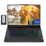 Lenovo Legion Pro 7i Gen 9 16" WQXGA 240Hz Gaming Laptop, Intel i9-14900HX, GeForce RTX 4090 16GB, 64GB DDR5, 4TB SSD, RGB Keyboard, FHD Webcam, WiFi 6E, Win 11 Pro, Black, 256GB Docking Station Set