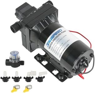 DICMIC 5.0 GPM 12V DC 55 PSI Revolution Water Pump with Pressure Switch Compatible with Camper, RV, Shower, Sprayer