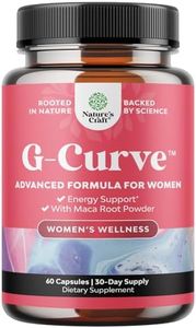 Natures Craft G-Curve Butt and Breast Enhancement Pills - Herbal Enhancer May Support Body Sculpting Curves with Saw Palmetto Extract Horny Goat Weed for Women *Results Vary 60 Count