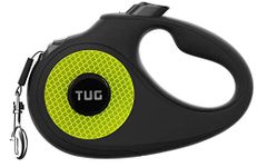 TUG 360° Tangle-Free Reflective Retractable Dog Lead for Extra Safety and Visibility at Night (Medium)