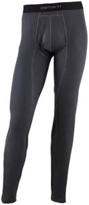 Carhartt Men's Midweight Cotton Rib Base Layer Pant, Black, Medium