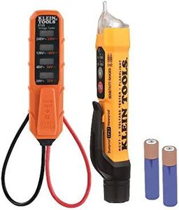 Klein Tools NCVT3PKIT Electrical Test Kit, Dual-Range Non-Contact Voltage Tester with Flashlight, AC/DC Voltage Tester