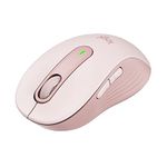 Logitech Signature M650 Wireless Mouse - for Small to Medium Sized Hands, 2-Year Battery, Silent Clicks, Customisable Side Buttons, Bluetooth, for PC/Mac/Multi-Device/Chromebook - Rose